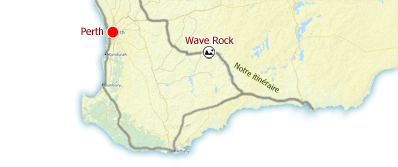 Notre itinraire vers Wave Rock