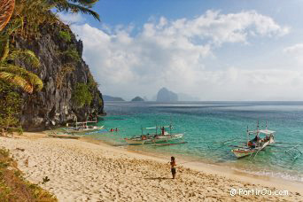 Seven Commandos Beach sur l'île de Palawan - Philippines
