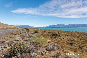 Route en direction du glacier Perito Moreno - Argentine