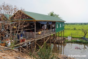 Au bord du lac Tonl Sap - Cambodge