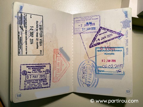Une pages de nos passeport