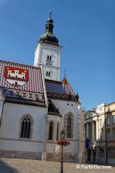glise Saint-Marc - Zagreb - Croatie