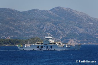 Ferry à destination de Korčula - Croatie