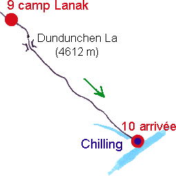 Notre itinraire : Camp Lanak - Chilling