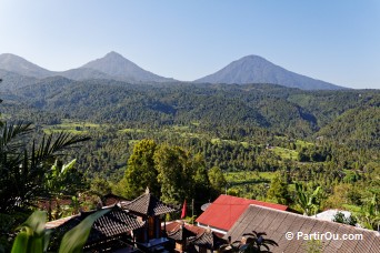 Volcans vue depuis Munduk - Bali