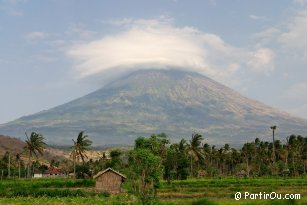 Gunung Agung vue depuis Tulamben - Bali - Indonsie