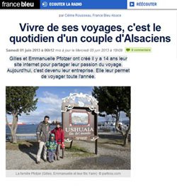 Article PartirOu.com  la radio "France Bleu Alsace" - Page 1