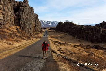 Faille Almannagja � Pingvellir - Islande