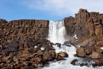 Cascade d'Oxararfoss � Pingvellir - Islande