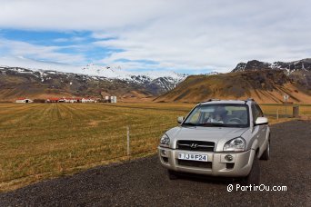 Ferme, juste sous le glacier Eyjafjallaj�kull - Islande