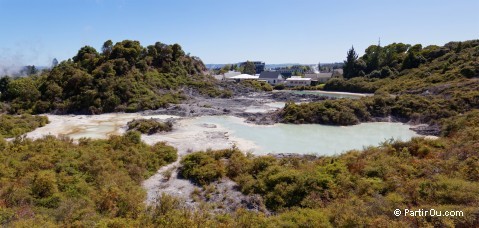 Geyser Pohutu à Rotorua Geyser Pohutu à Rotorua - Nouvelle-Zélande