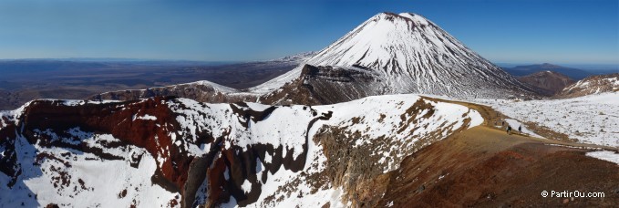 Red Crater et Mont Ngauruhoe - Tongariro - Nouvelle-Zlande