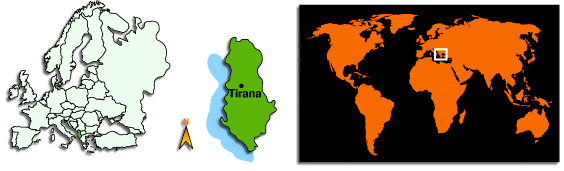 Carte Albanie