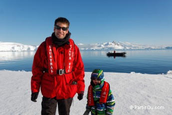 Sur la banquise à Wilhelmina Bay - Antarctique