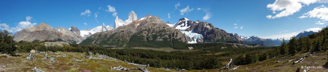 Vallée de la rivière Blanco et le Fitz Roy - El Chaltén - Argentine