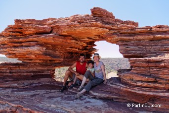 La famille PartirOu  Nature's Window - Kalbarri National Park - Australie