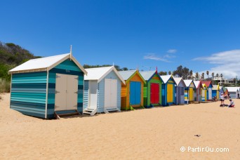 Cabine de plage de Brighton Beach - Australie