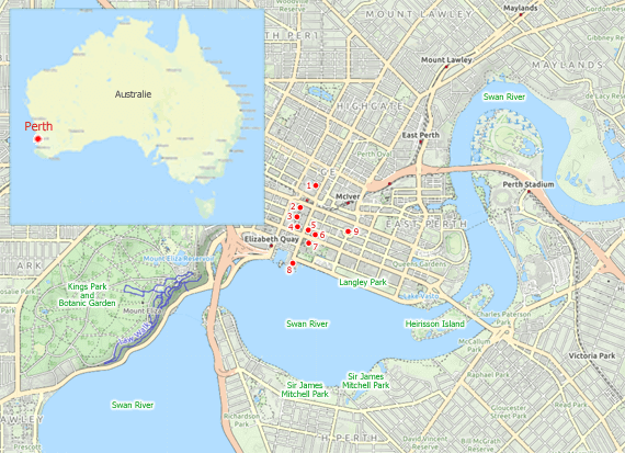 Carte de Perth