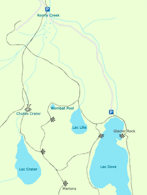 Plan de la Vallée Cradle - Tasmanie