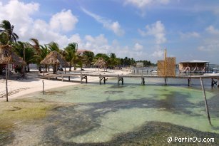 Plage de San Pedro sur l'le Ambergris Caye