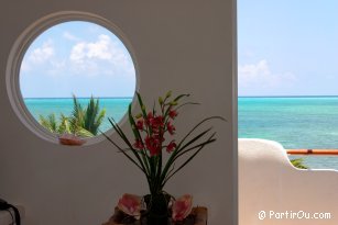 Vue depuis notre appartement - Caye Caulker