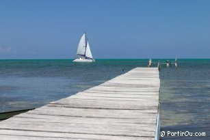 Vue depuis Caye Caulker - Belize