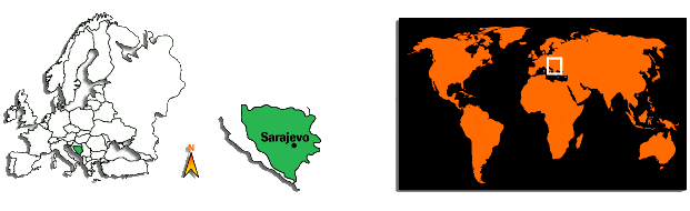 Carte Bosnie-Herzégovine