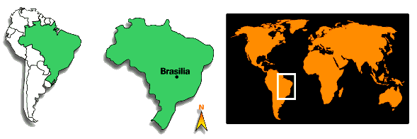 Carte Brésil