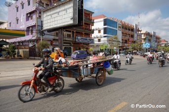 Circulation à Siem Reap - Cambodge