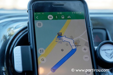 GPS sur un smartphone