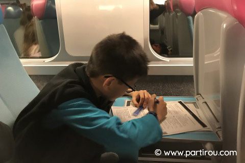 L'école dans le train