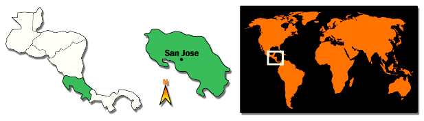 Carte Costa Rica