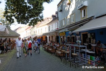 Rue Tkalčićeva à Zagreb - Croatie