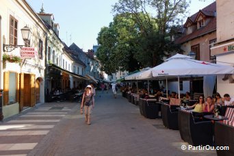 Rue Tkalčićeva à Zagreb - Croatie