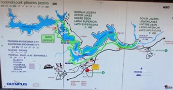 Notre parcours autour des lacs de Plitvice - Croatie