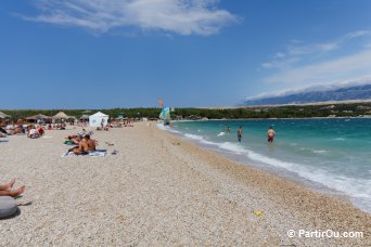 Plage de Zrće sur l'le de Pag - Croatie