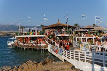 Discothque sur la plage de Zrće - Ile de Pag - Croatie