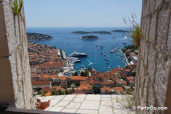 Hvar vue depuis la forteresse Espagnole - Croatie