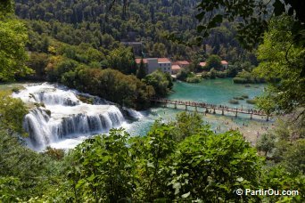 Chutes de Skradin dans le Parc national de Krka - Croatie