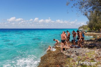 La cte de la Baie des Cochons, en face de la Cueva de los Peces - Cuba