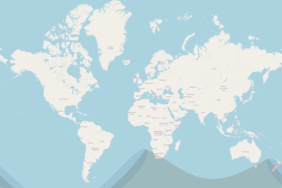 Carte de visibilité — Éclipse partielle du 25 novembre 2011