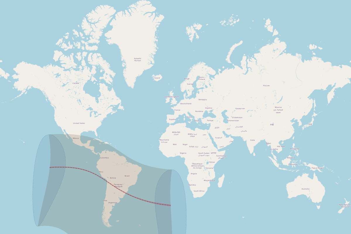 Mapa de visibilidad — Eclipse anular del 12 de septiembre de 2034