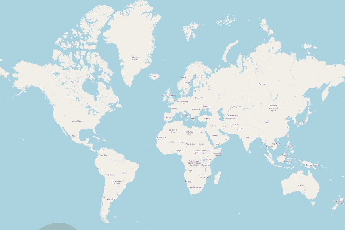 Mappa di visibilità — Eclissi parziale del 3 agosto 2054