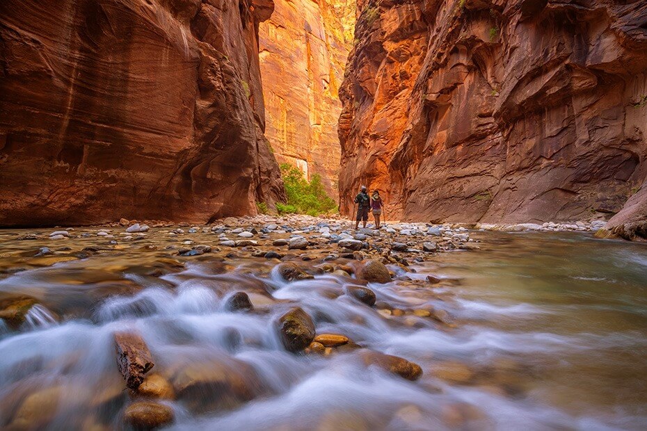 The Narrows dans le Parc national de Zion