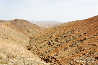 Paysage aride  Fuerteventura - Canaries