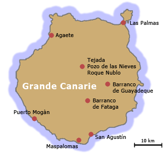 carte grande canarie