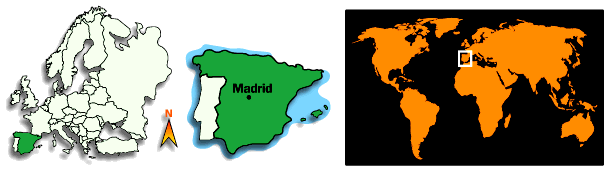 Carte Espagne