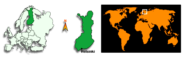 Carte Finlande