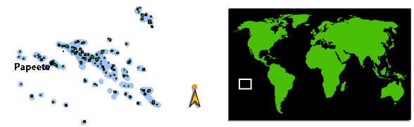 Carte Polynésie française