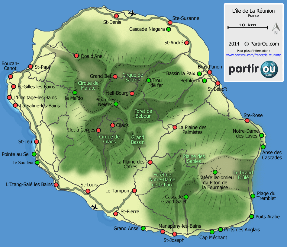 tour de l'ile reunion km